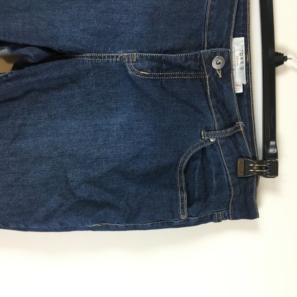 Torrid High Rise Dark Wash Skinny Jeans 18S Short - Picture 5 of 6